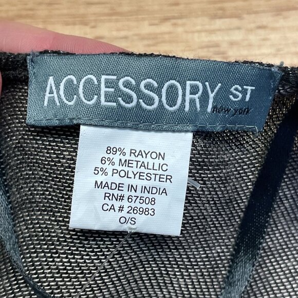 Womens Blanket Kimono Shawl Wrap Fringe Top NWT One Size Shimmer Tapestry Duster - Picture 9 of 13